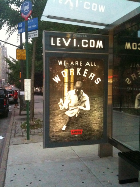 Wait. Is the kid the worker who sewed the shirt??